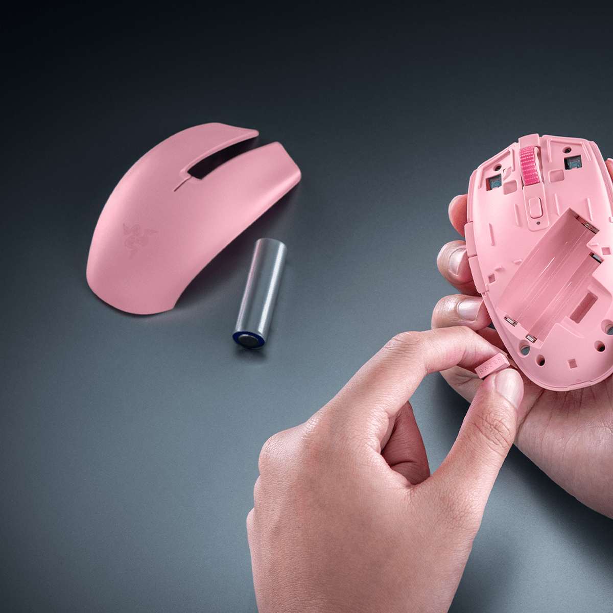 Mouse Gamer Inalámbrico Razer Orochi V2 Quartz Rosado - HyperSpeed, Sensor 18K DPI y Menos de 60 g8