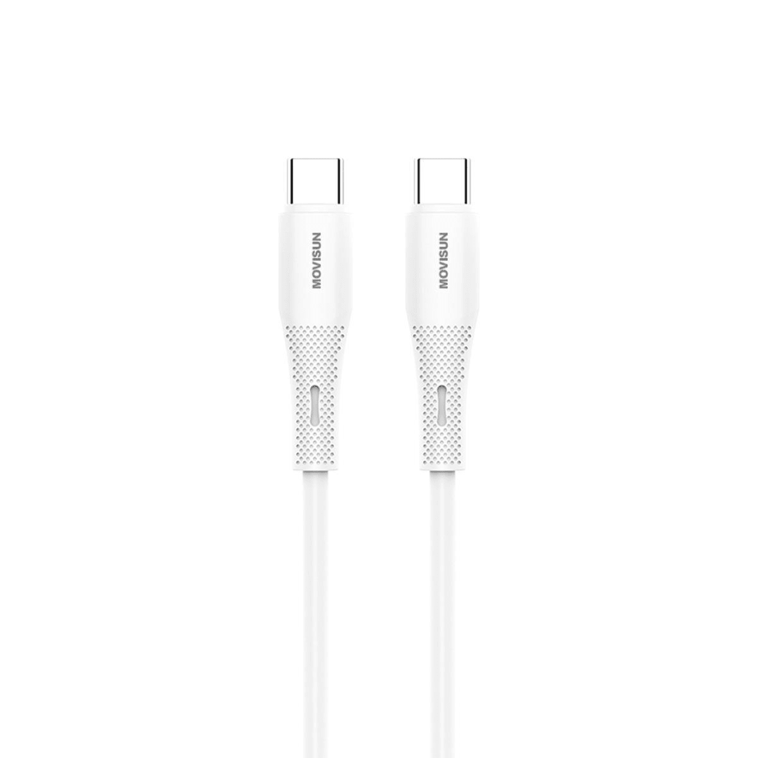 Kit Cargador MOVISUN MPD 30 Blanco | Carga Rápida 30W PD + 18W QC | Incluye Cable Tipo C 60W3