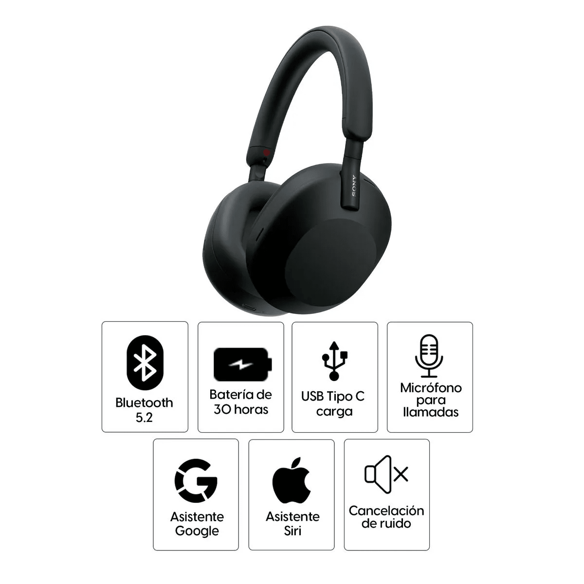 Audífonos Inalámbricos con Cancelación de Ruido Sony WH-1000XM52