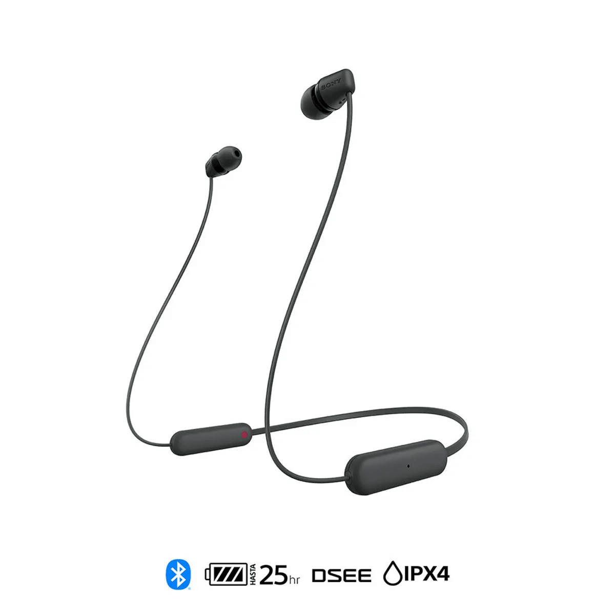 Audífonos Inalámbricos Sony WI-C100 – Sonido Personalizable DSEE y Resistencia al Agua IPX41