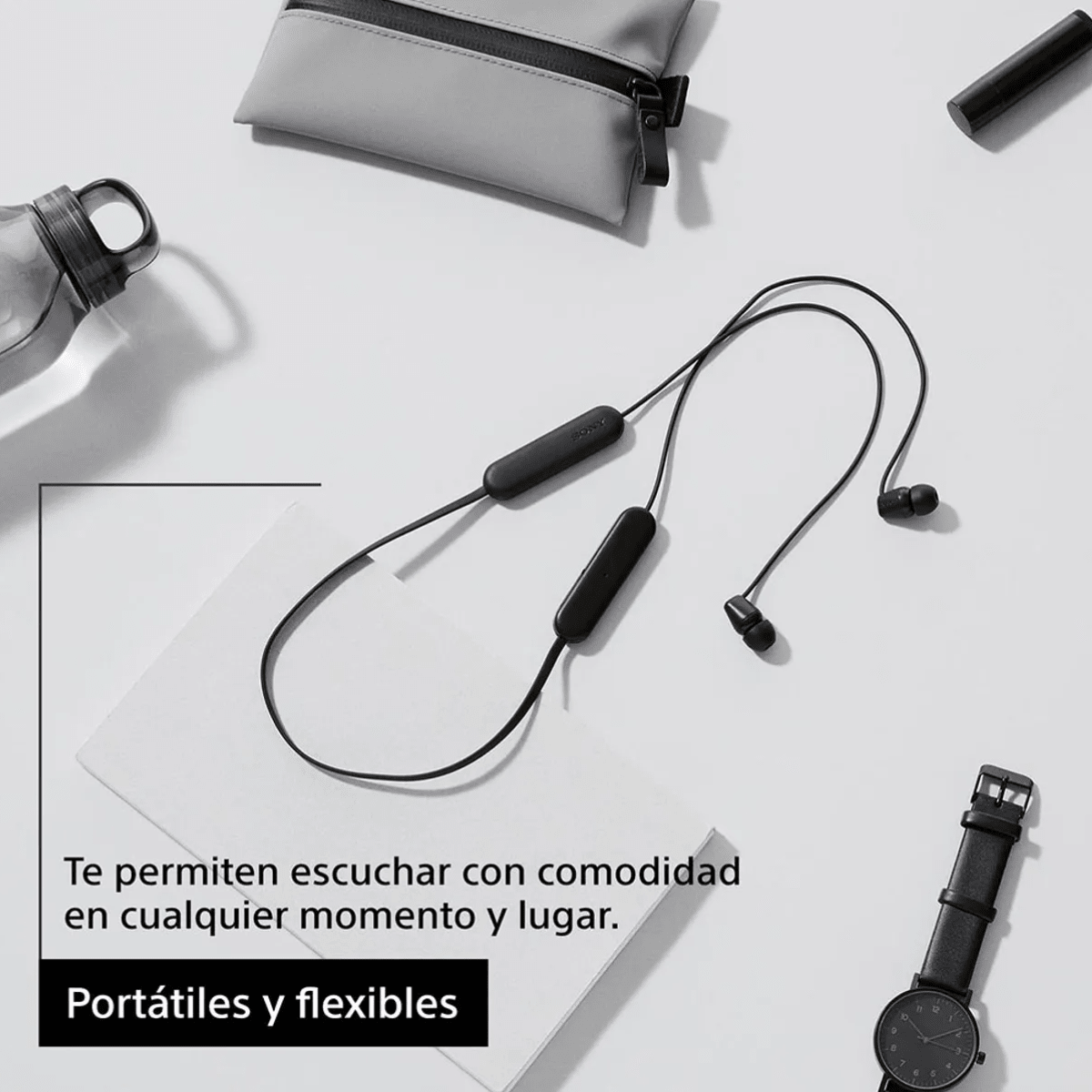 Audífonos Inalámbricos Sony WI-C100 – Sonido Personalizable DSEE y Resistencia al Agua IPX46