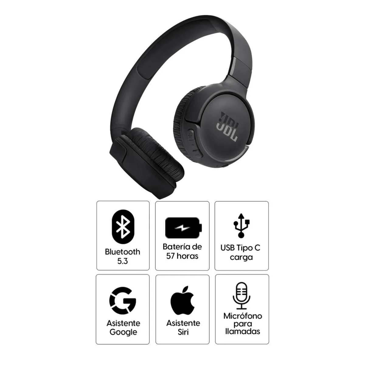 Audífonos Inalámbricos On-Ear JBL Tune 520BT Pure Bass2