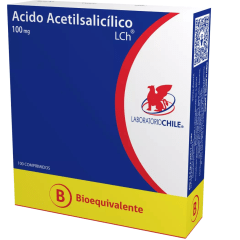 ACIDO ACETILSALICILICO 100MG.100COM.(L.CHILE)