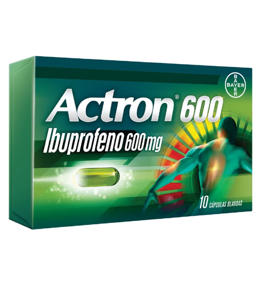 ACTRON 600 MG (IBUPROFENO) X 20 CAPS BLANDAS1