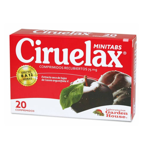 CIRUELAX MINITABS 75MG.20COM.REC.1
