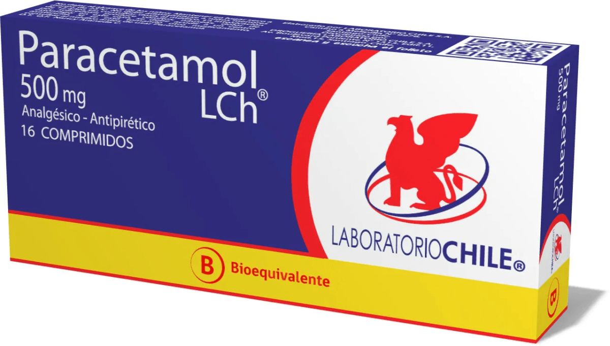 PARACETAMOL 500MG.16COM.(B.E)CHILE1