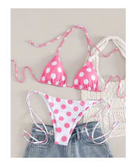 Ropa De Baño Mujer Bikini Dayana Rosado Dos Piezas Playero