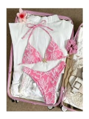 Ropa De Baño Mujer Bikini Kasandra Rosado