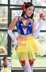 Blancanieves Disfraz Top Sexy Halloween Lenceria