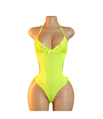 Body Lenceria Sexy Fosforecente Regulable 0