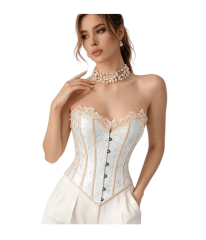 Corset Victoriano Blanco Beige