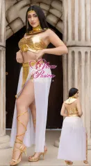 Diosa Disfraz Cleopatra Short Sexy Halloween Lenceria 0