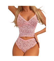 Lenceria Sexy PIjama Dos Piezas Bralet  cachetero