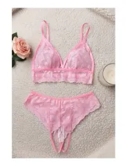 Lencería Siempre Lista Conjunto Sexy De Encaje