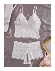 Lenceria Siempre Lista Set de Encaje Bralet Cachetero