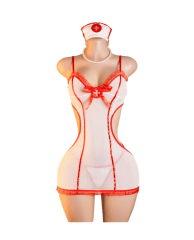 Disfraz de Enfermera Lencería Sexy Vestido Mujer 0