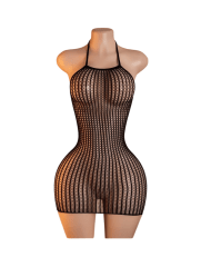 Lenceria Malla Corporal catsuit Vestido Negro Cod 105 0