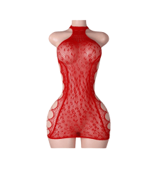 Lenceria Malla Corporal catsuit Vestido Rojo Cod 153 0