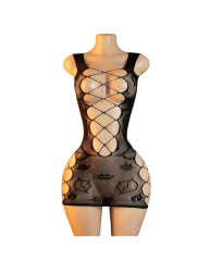 Lenceria Malla Corporal catsuit Vestido Negro Cod 167 0