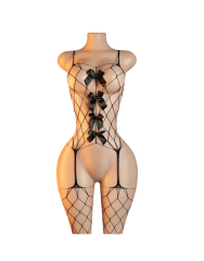 Lenceria Malla Corporal catsuit Portaligas Negro Cod 2615