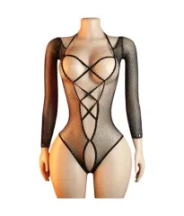 Lenceria Malla Corporal catsuit Body Negro Cod 423