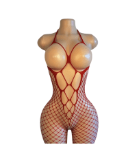 Lenceria Malla Corporal catsuit Enterizo Vino Cod 47