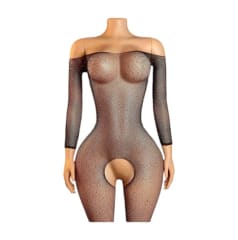 Lenceria Malla Corporal catsuit Enterizo Negro Cod 478