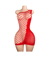 Lenceria Malla Corporal catsuit Vestido Rojo Cod 487 0