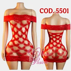 Vestido Malla Cod 5501
