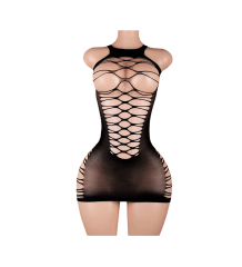 Lenceria Malla Corporal catsuit Vestido Negro Cod 650