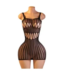 Lenceria Malla Corporal catsuit Vestido Negro Cod 8002 0