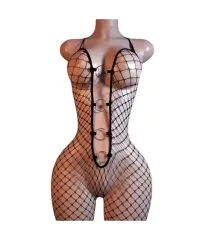 Lenceria Malla Corporal catsuit Enterizo Negro Cod 8006 0