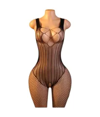 Lenceria Malla Corporal catsuit Enterizo Negro Cod 8016 0