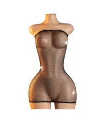 Lenceria Malla Corporal catsuit Vestido Negro Cod 8019