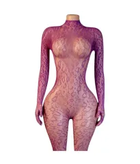 Lenceria Malla Corporal catsuit Enterizo Morado Cod 8021 0