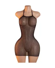 Lenceria Malla Corporal catsuit Vestido Negro Cod 8036