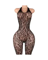 Lenceria Malla Corporal catsuit Enterizo Negro Cod 8041