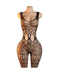 Lenceria Malla Corporal catsuit Enterizo Negro Cod 8052 0