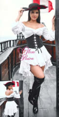Pirata Disfraz Halloween Sexy Vestido Con Cinturon faja
