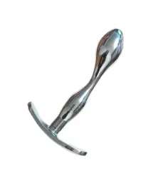 Plug Anal Curvo De Acero Inoxidable Con Gema Diseño Discreto