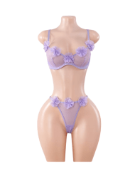 Lenceria Sexy Dos Piezas Basier Tanga Regulable 0