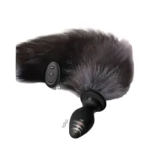 Plug Anal Vibrador Con Cola De Zorra Y Control Remoto Inalámbrico
