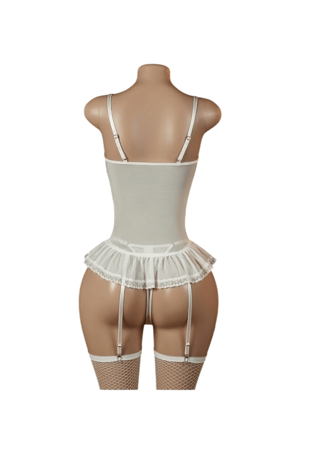 Babydol Lenceria sexy De Encaje Siempre Lista Con Pezoneras2