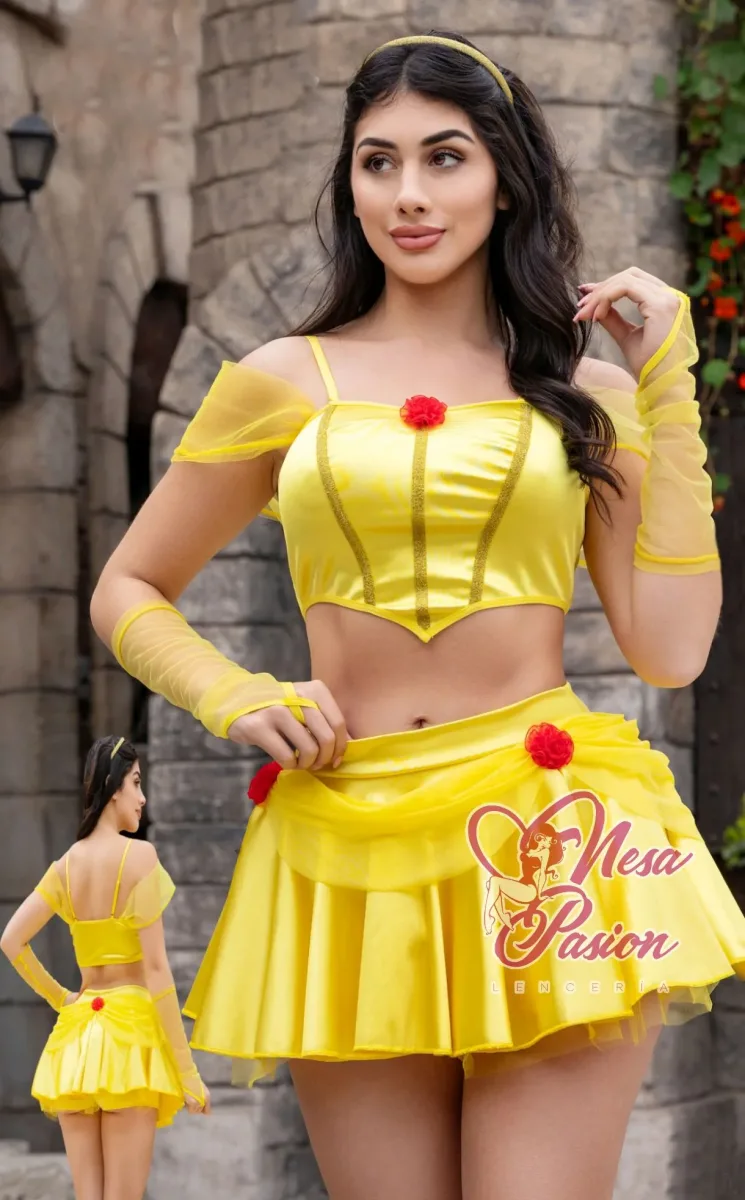 Bella Disfraz Short Sexy Halloween Lenceria1