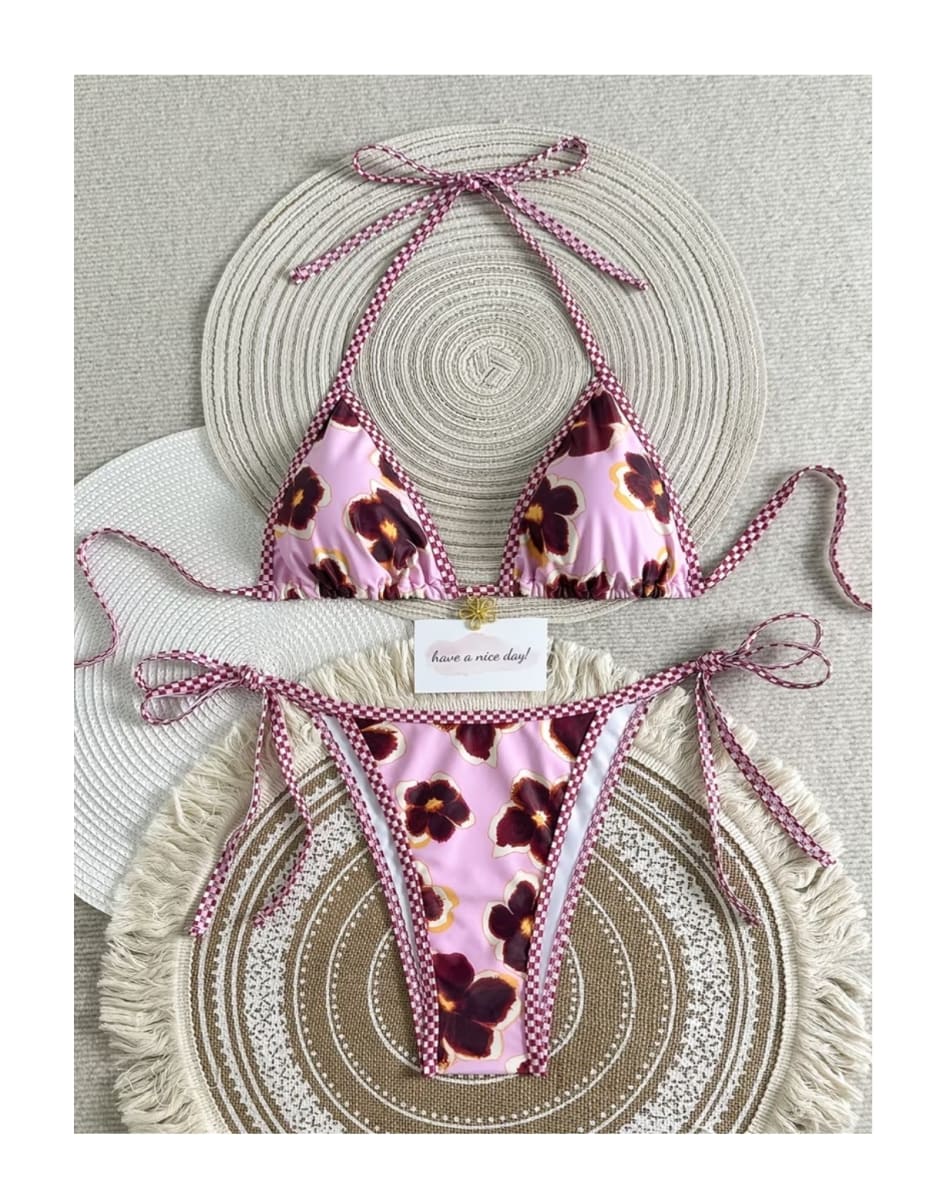 Ropa De Baño Mujer Bikini Fatima Rosado1