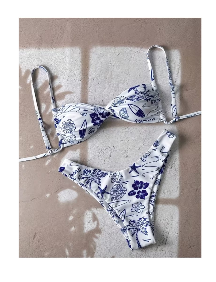 Ropa De Baño Mujer Bikini Gabriela Azul1