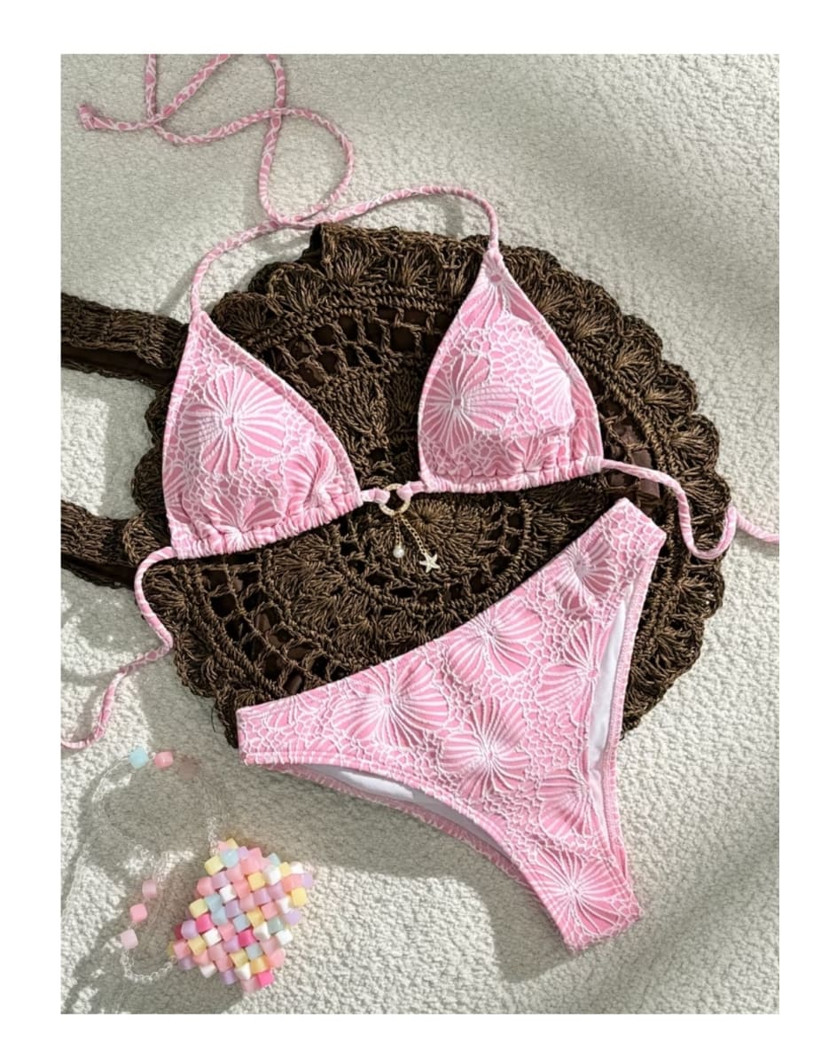 Ropa De Baño Mujer Bikini Lucero Rosado1