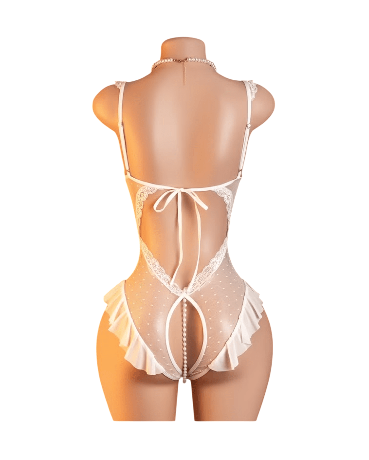 Body SL Perla Lenceria Siempre Lista De Tul Con Perlas2