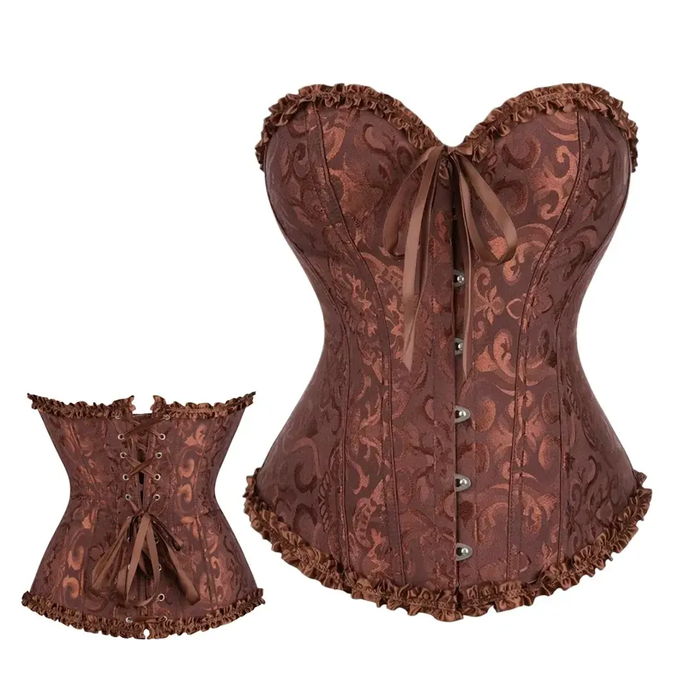 Corset Victoriano Marron1