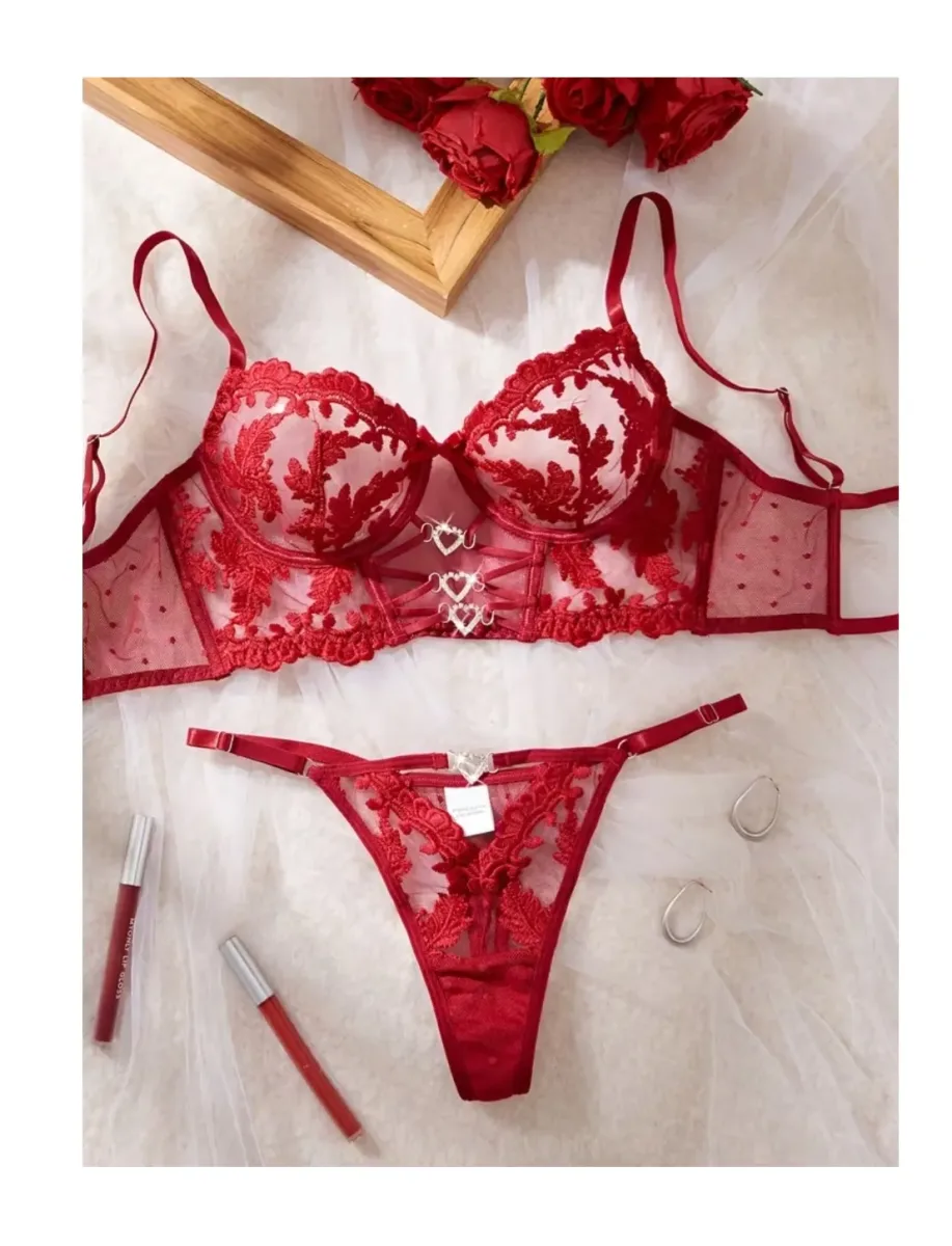 Lencería Sexy Mini Corset Con Tanga1